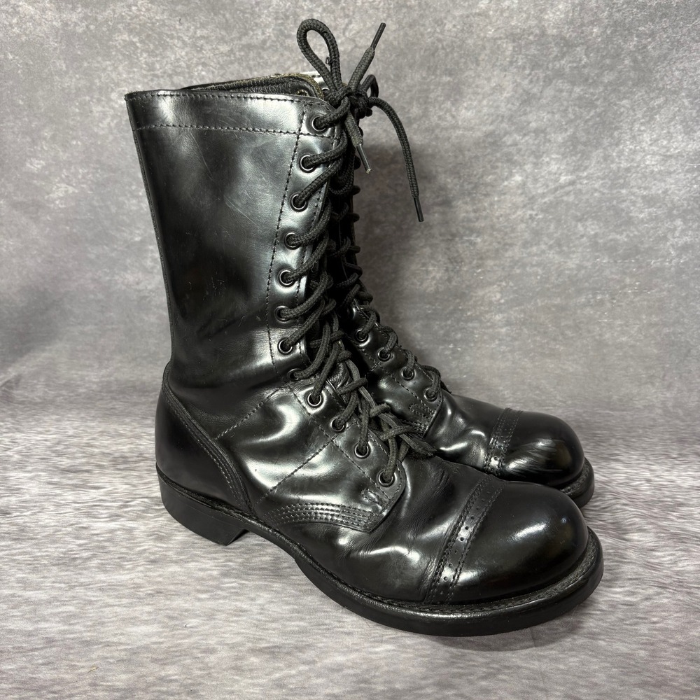 Corcoran 1500 Jump Boots Size 8.5 E Black Leather Cap Toe Combat Paratrooper USA
